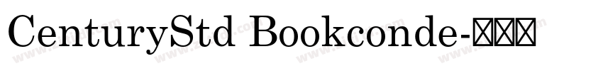 CenturyStd Bookconde字体转换